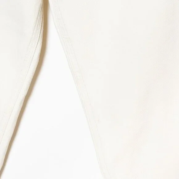 Agolde Criss Cross Upsized Organic Cotton Jean in Paste Off White Ivory - XS 24 - Picture 14 of 16